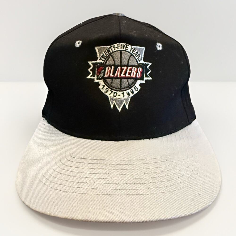 Vtg 1995 Portland Trail Blazers 25th Anniversary NBA Snapback Hat Baseball Cap
